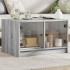 Mesa de centro con puertas de vidrio gris Sonoma 68x50x42