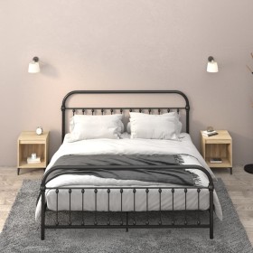 Mesitas de noche 2 unidades roble Sonoma 40x35x50