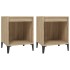 Mesitas de noche 2 unidades roble Sonoma 40x35x50