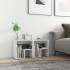 Mesitas de noche 2 uds madera contrachapada blanco 40x30x40