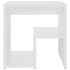 Mesitas de noche 2 uds madera contrachapada blanco 40x30x40