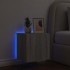Mueble de TV de pared con luces LED gris Sonoma 40,5x35x40