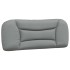 Cabecero de cama acolchado tela gris claro 100
