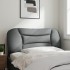 Cabecero de cama acolchado tela gris claro 100