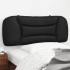 Cabecero de cama acolchado cuero sintético negro 100