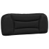Cabecero de cama acolchado cuero sintético negro 100