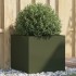 Jardinera acero verde oliva 49x47x46