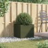 Jardinera acero verde oliva 49x47x46