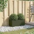 Jardinera acero verde oliva 62x30x29