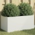 Jardinera acero blanco 62x30x29
