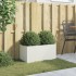 Jardinera acero blanco 62x30x29