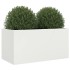 Jardinera acero blanco 62x30x29