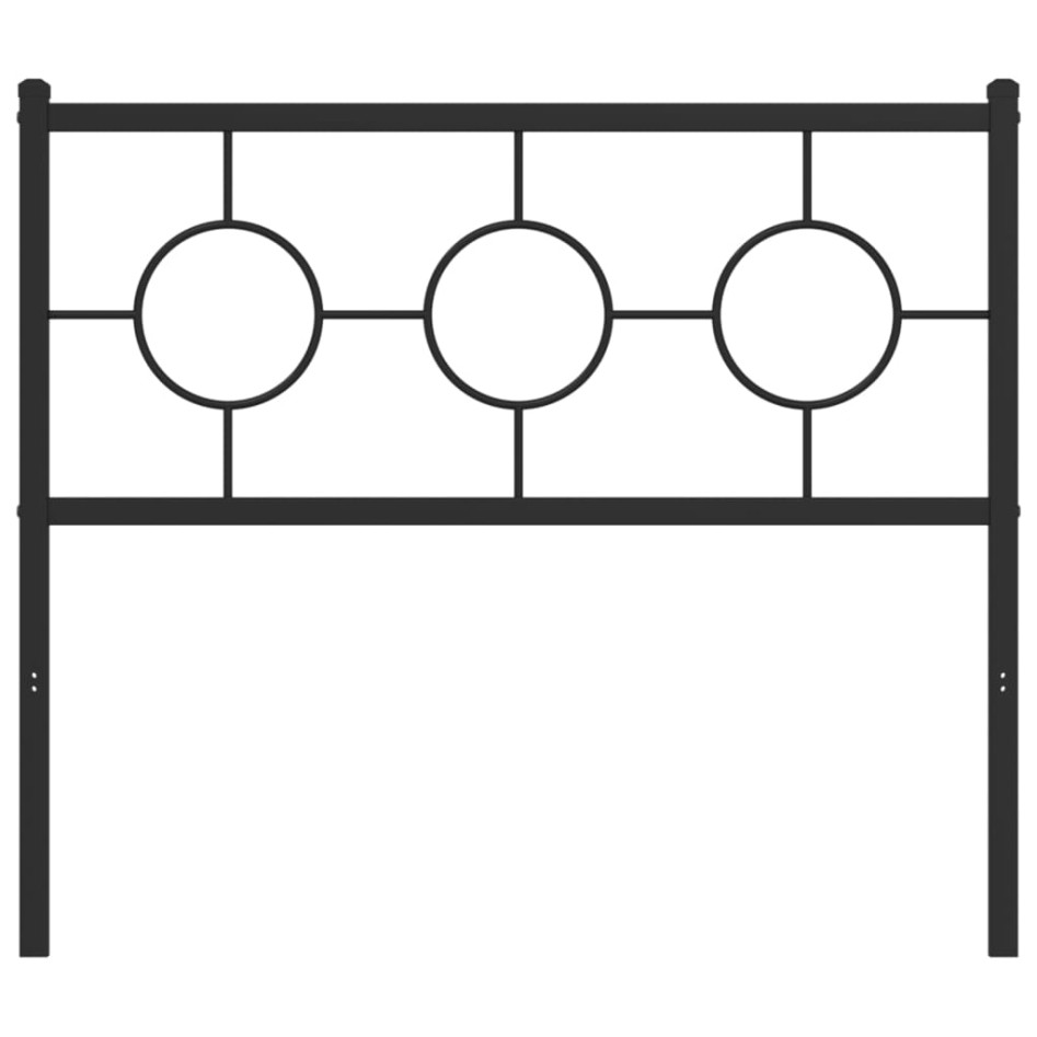 Cabecero de metal negro 100