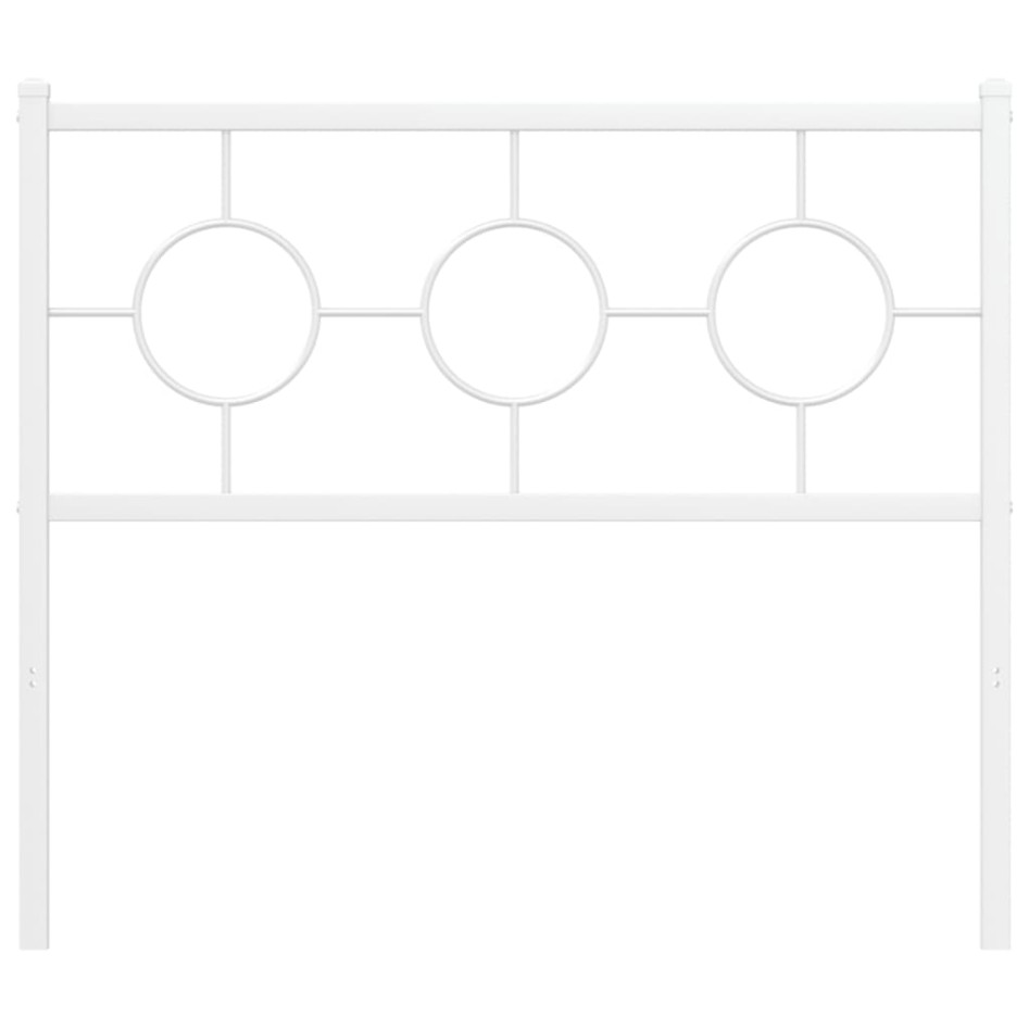 Cabecero de metal blanco 100