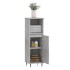 Armario de baño madera contrachapada gris hormigón 30x30x100