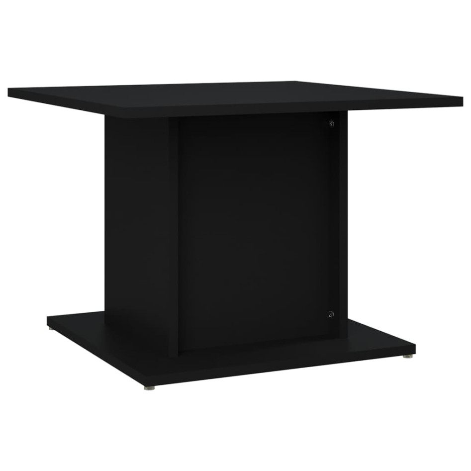 Mesa de centro madera de ingeniería negro 55,5x55,5x40