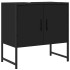 Armario para lavabo de baño madera ingeniería negro 60x33x60