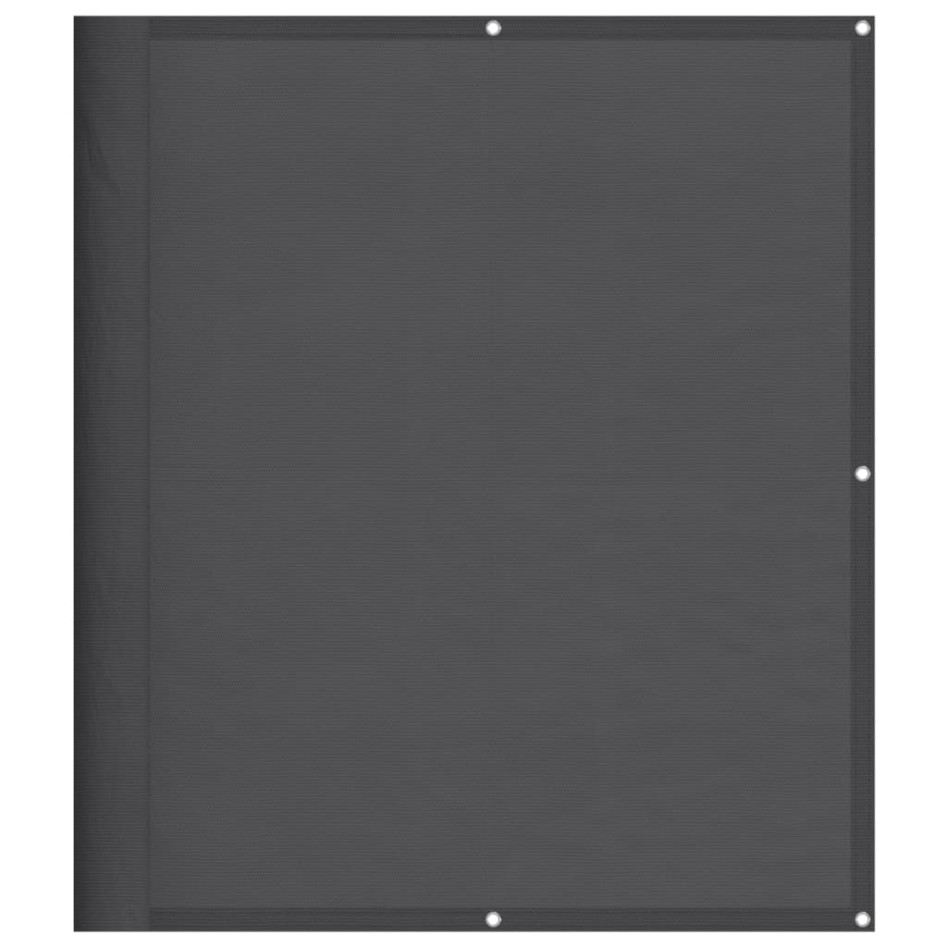 Pantalla de balcón 100% poliéster Oxford antracita 120x1000