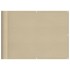 Pantalla de balcón 100% poliéster Oxford beige 75x800