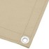 Pantalla de balcón 100% poliéster Oxford beige 75x800