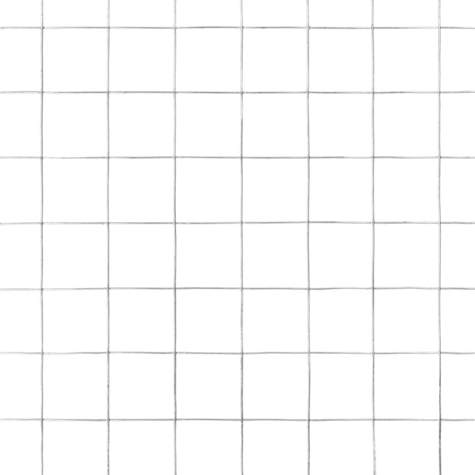 Alambrada de gallinero acero galvanizado plateada 25x0,5