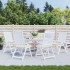 Cojines de silla de jardín 6 uds tela Oxford crema 40x40x3