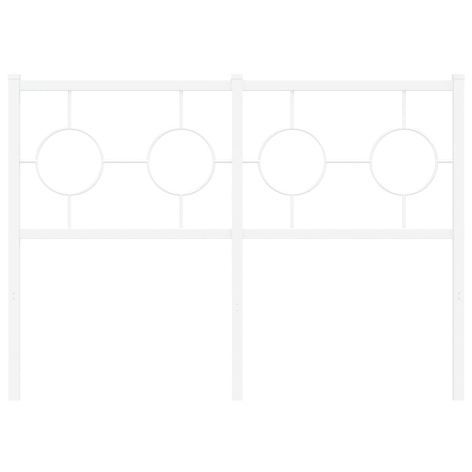 Cabecero de metal blanco 120