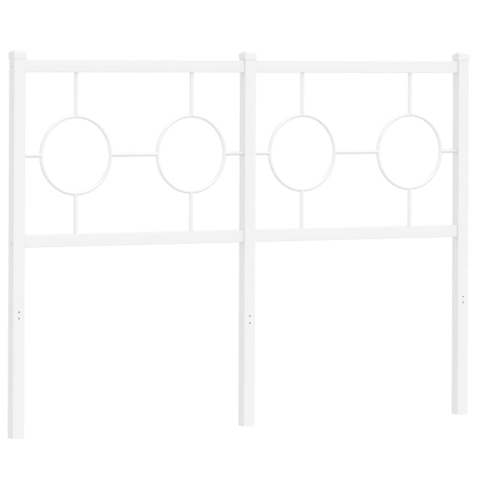 Cabecero de metal blanco 120