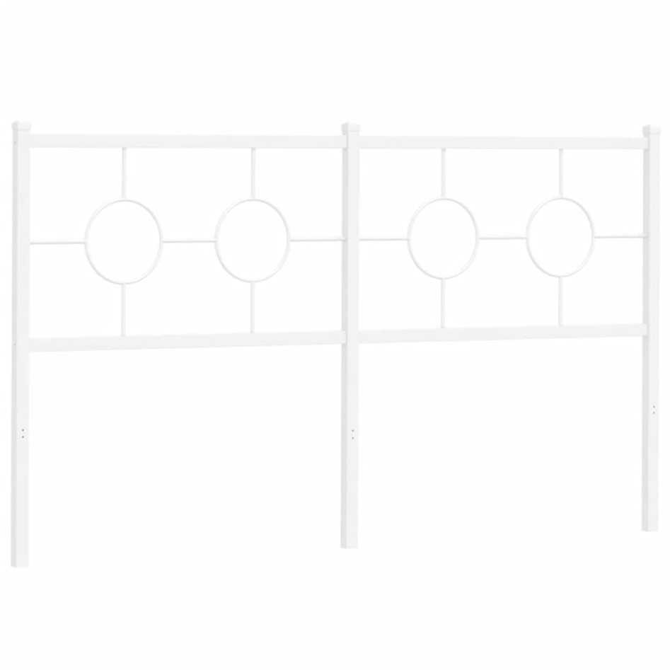 Cabecero de metal blanco 160