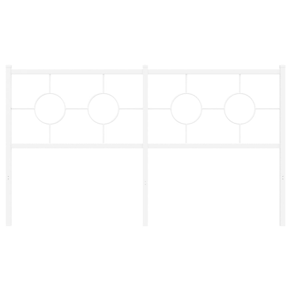 Cabecero de metal blanco 160