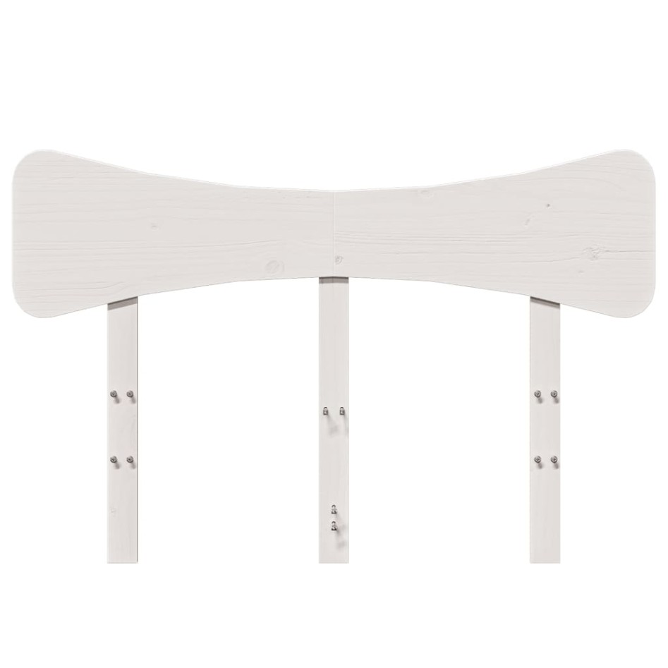 Cabecero de cama madera maciza de pino blanco 120