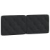 Cabecero de cama acolchado terciopelo negro 120