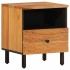 Mesita de noche de madera maciza de acacia 40x33x46