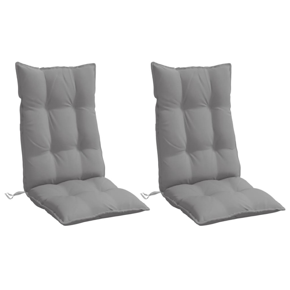 Cojines de silla con respaldo alto 2 uds tela Oxford