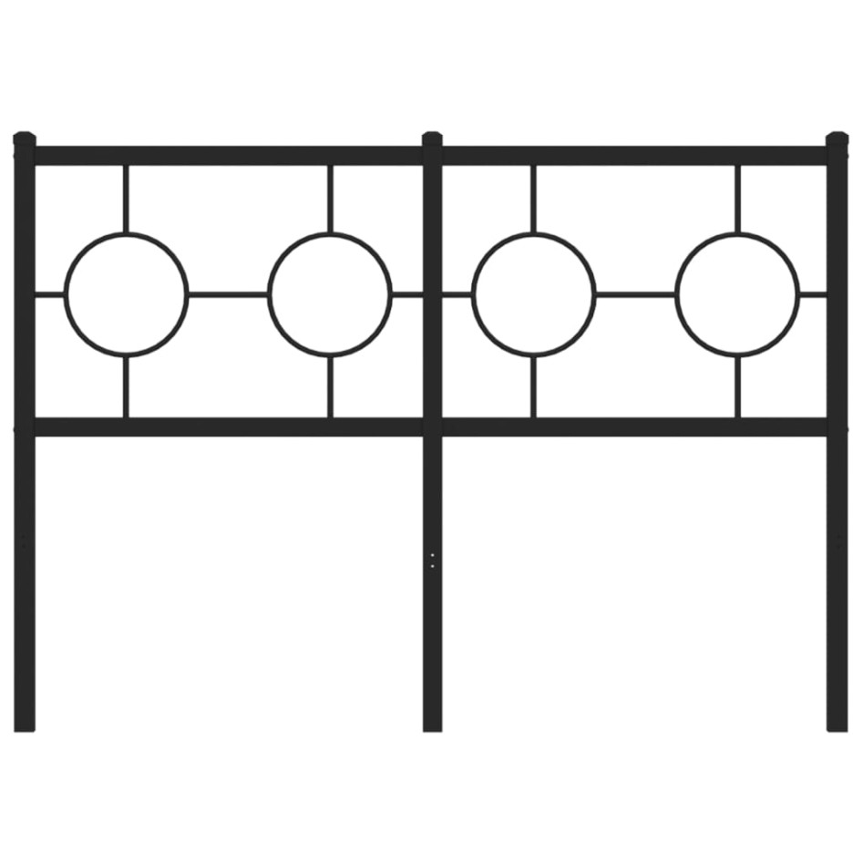 Cabecero de metal negro 120