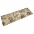 Alfombra de cocina lavable terciopelo marrón café 60x180
