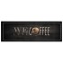 Alfombra de cocina lavable terciopelo texto café 60x180