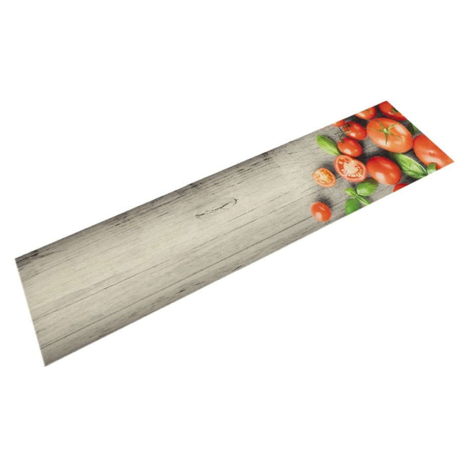 Alfombra de cocina lavable terciopelo tomates 60x300