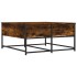 Mesa de centro madera de ingeniería roble ahumado 80x80x40