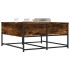 Mesa de centro madera de ingeniería roble ahumado 80x80x40