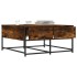 Mesa de centro madera de ingeniería roble ahumado 80x80x40