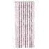 Cortina antimoscas chenilla gris plateado y rosa 56x200