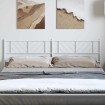 Cabecero de metal blanco 193 cm