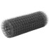 Alambrada de gallinero acero recubrimiento PVC gris 25x0,5