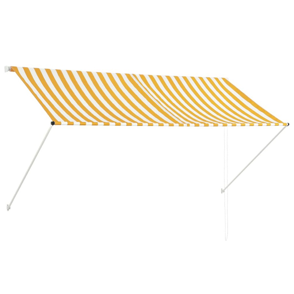 Toldo retráctil 250x150 cm amarillo y