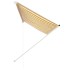 Toldo retráctil 250x150 cm amarillo y
