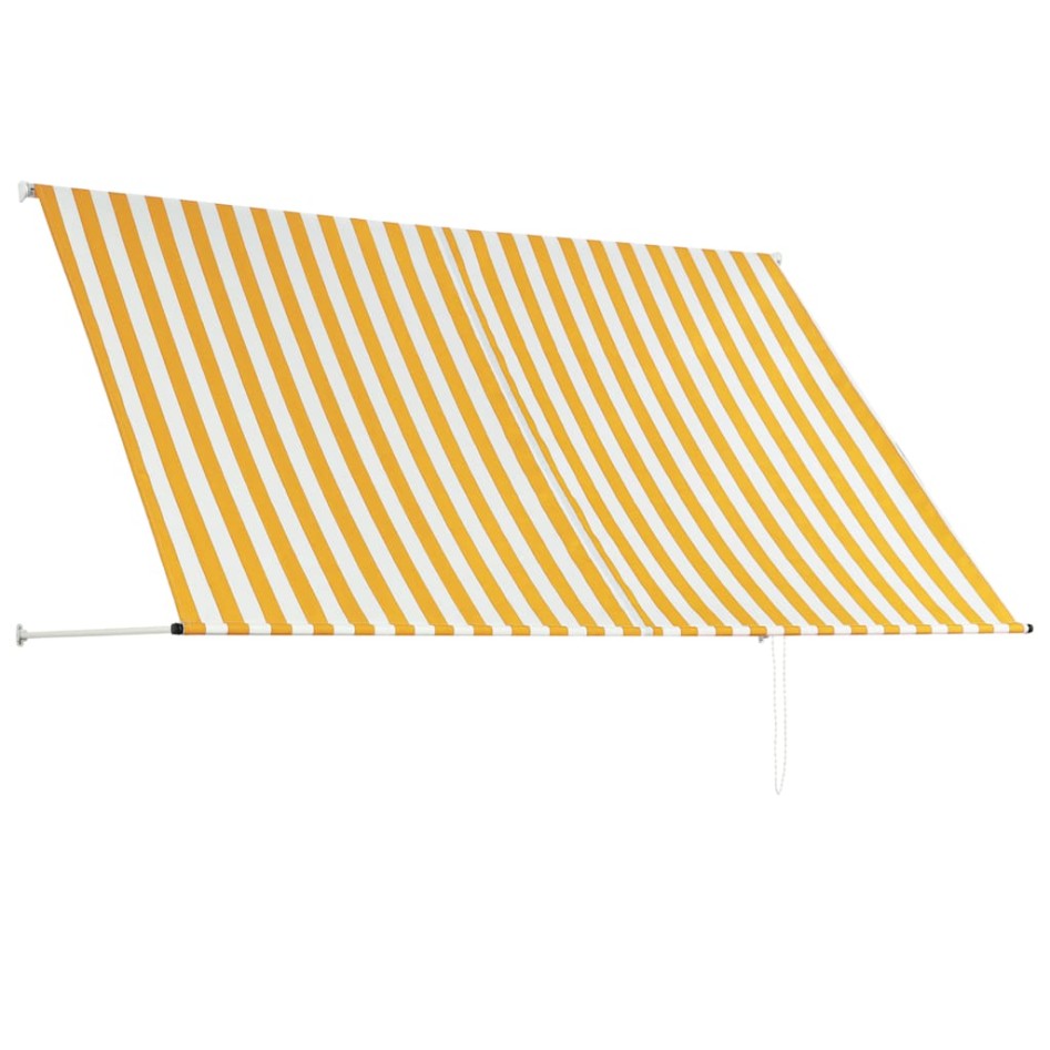 Toldo retráctil 250x150 cm amarillo y