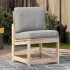 Silla de jardín de madera maciza de pino 50,5x55x77