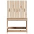 Silla de jardín de madera maciza de pino 50,5x55x77