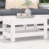 Taburete de jardín madera maciza de pino blanco 62x30x32